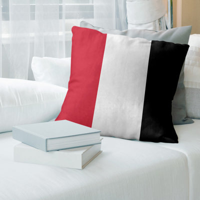 Vancouver Hockey Striped Throw Pillow Vancouver Hockey Striped Throw Pillow
